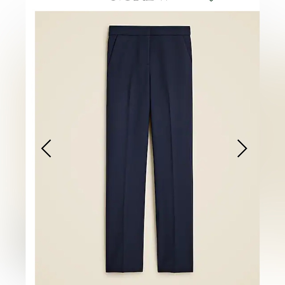 J. Crew Kate Straight Leg Pants in Navy